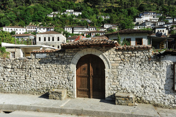 Obraz premium The old houses of Berat on Albania