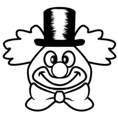 Clown lustig Zylindrhut