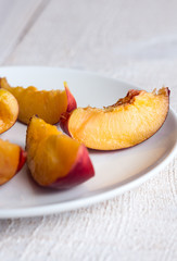 peach slices