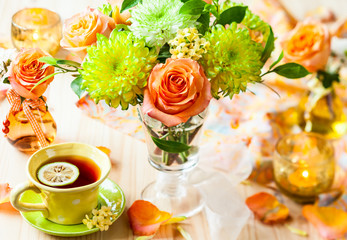 Autumnal table setting