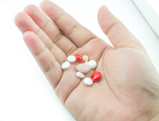 Pills in hand