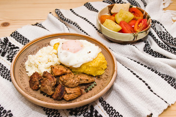 Traditional Romanian cuisine (tochitura moldoveneasca)