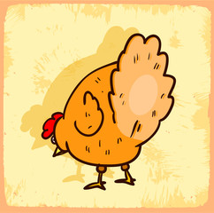 cartoon chicken illustration