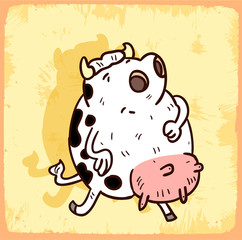cartoon cow illustration