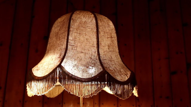 Retro bell shaped floor lamp torchere illuminated
