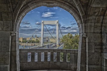 Fototapeta premium Elisabeth Bridge in Budapest