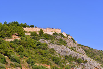 Fototapeta na wymiar Mountain with the castle