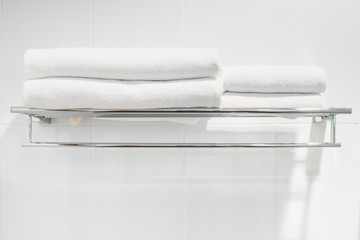 Towels on a clothes line