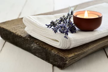 Fototapeten Lavendel Aromatherapie © fortyforks
