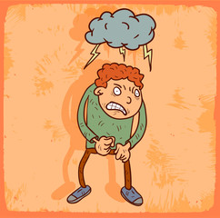 Cartoon rage illustration