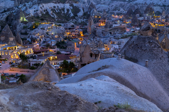 landscape on GOREME Cappadocia Turkey.