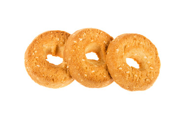 some cookies on isolated background