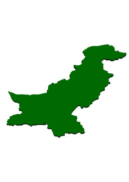 yeşil pakistan haritası