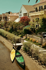 Fototapeta na wymiar Venice Canals Walkway