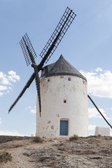 Fototapeta na wymiar Beautiful windmill in Consuegra, Toledo, Spain