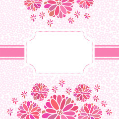 Decorative flower background with place
