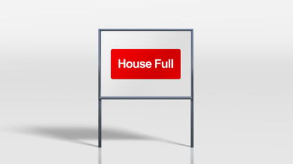 signage stands of house full