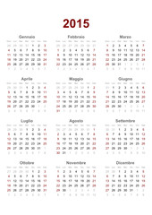 italian calendar