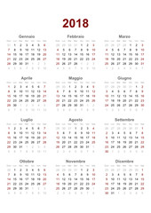 italian calendar