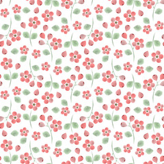 vintage watercolor flower pattern