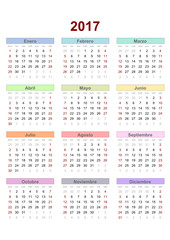 calendar 2017