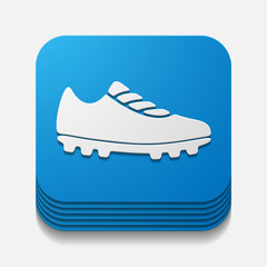 square button: sneakers