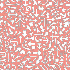 Seamless pattern with different arrows.