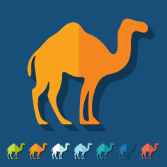 Flat design: camel