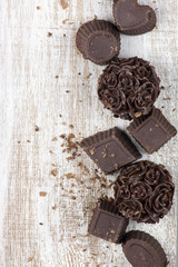 Homemade chocolate candies