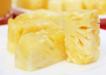 Sliced pineapple