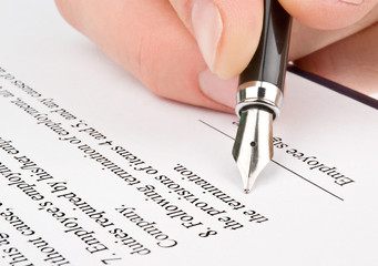 Singing the contract (agreement)