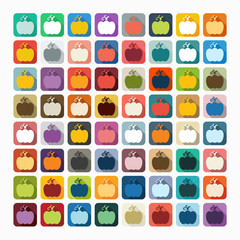 Flat design: pumpkin