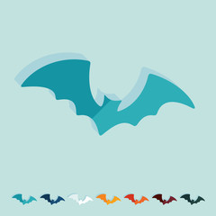 Flat design: bat