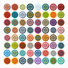 Fototapeta premium Flat design: globe