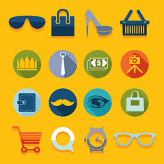 Set of fashion icons