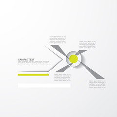 Fototapeta premium Modern design template, minimal infographic, vector illustration