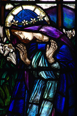 St. Mary in stained glass
