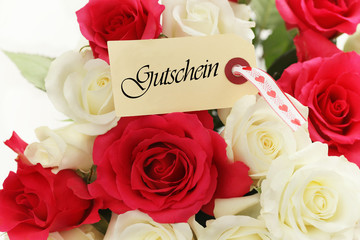 Gutschein Rosenstrauss