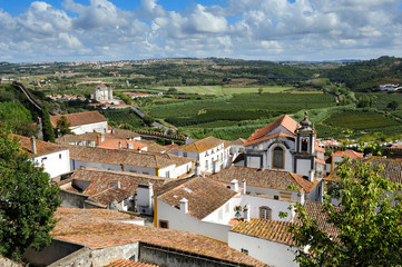Fototapeta na wymiar old medieval town Obidos, Portugal