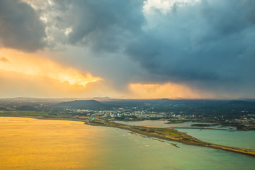 Fototapeta premium SONGSAN ILCHULBONG in Jeju island , South Korea