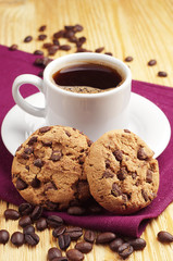 Cookies and cup of coffee