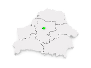 Fototapeta na wymiar Map of Minsk. Belarus.