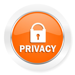 privacy orange computer icon