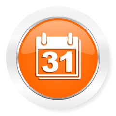 calendar orange computer icon