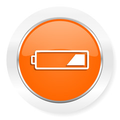 battery orange computer icon