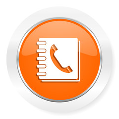 phonebook orange computer icon