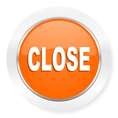 close orange computer icon