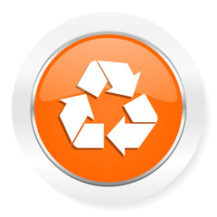 recycle orange computer icon