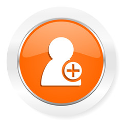 add contact orange computer icon