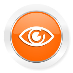 eye orange computer icon